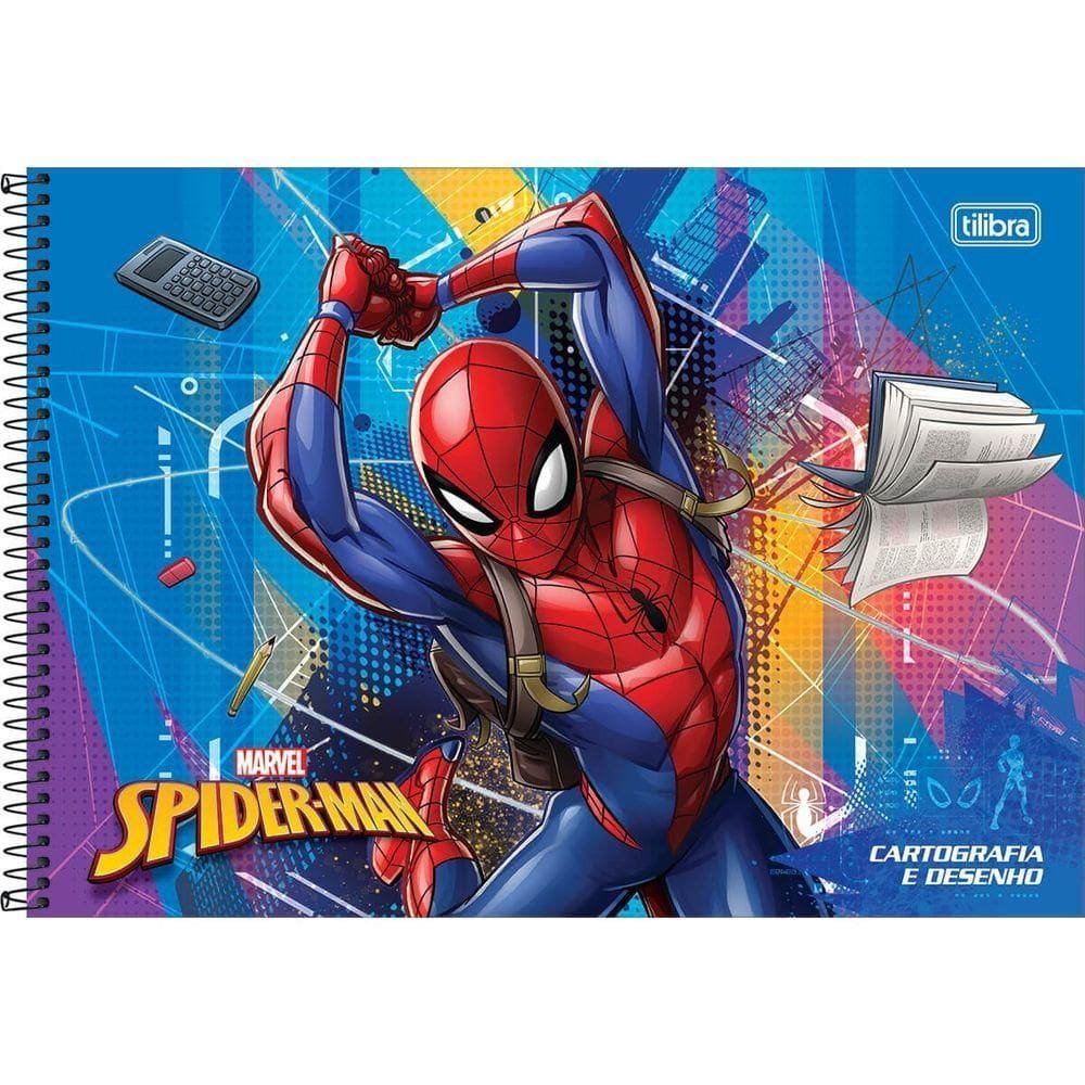 Caderno De Desenho Homem Aranha Tilibra - 80 Folhas 1 Homem Aranha