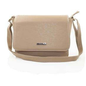 Bolsa Twist Com Alça Regulável De Lado Lisa Nude