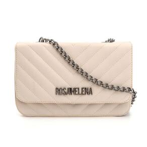 Bolsa Clutch Em Matelassê Com Alça De Corrente Branco