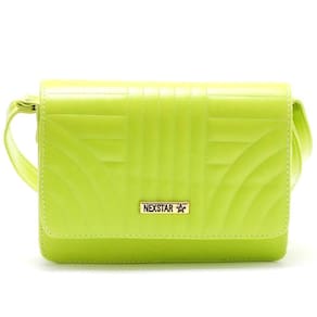 Bolsa Feminina Transversal Com Fecho Em Zíper Verde