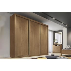 Guarda Roupa 3 Portas De Correr E 6 Gavetas Diamond-londres Cumaru -  Horizonte