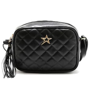 Bolsa Metalassé Transversal Alça Regulável Multi Color Preto