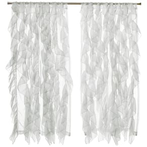 Cortinas Sweet Home Collection Sheer Voile Ruffled 160x130cm