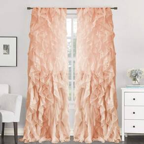Cortinas Sweet Home Collection Sheer Voile Ruffled 108x50cm