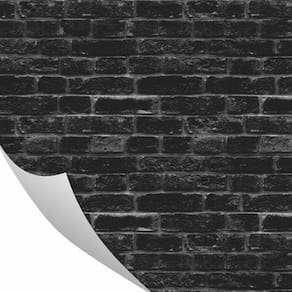 Papel De Parede Tijolinho Preto 0,57 X 3M