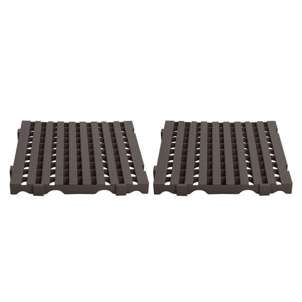 Kit - Estrado Plástico 2 Un 4,5X50X50 Preto - Della Plast