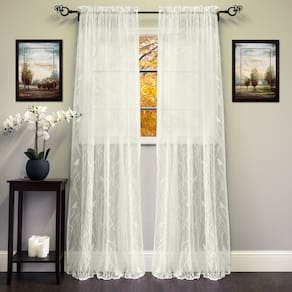 Cortinas de janela Sweet Home Collection Songbird Ivory 160x160cm