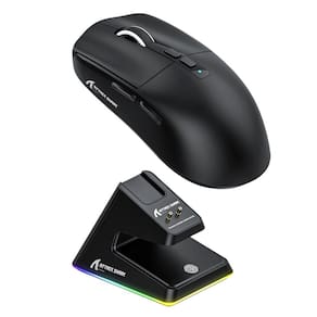 Mouse Gamer Attack Shark X6 26K DPI RGB + Dock Preto
