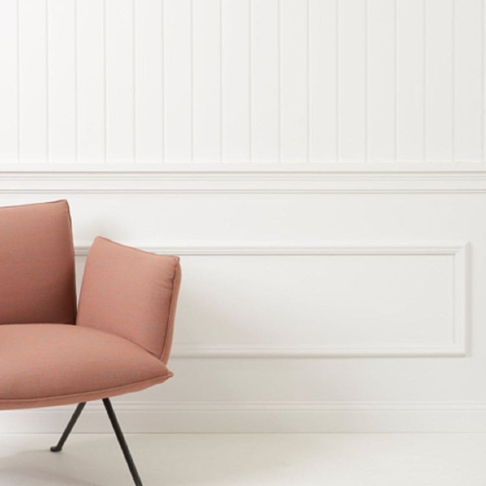 Kit c/30 barras Rodapé Lambri de Poliestireno 10cm x 15mm x 2.44m Liso MD10 NMC 72m Branco