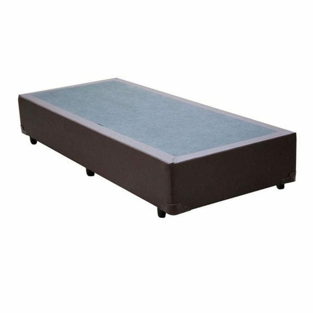 Base Cama Box Solteiro Marrom 88X188X40
