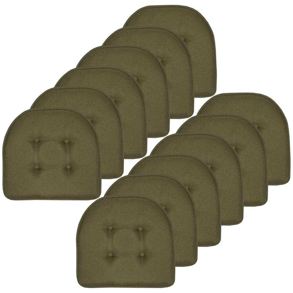 Almofada de cadeira Sweet Home Collection Memory Foam Army Green