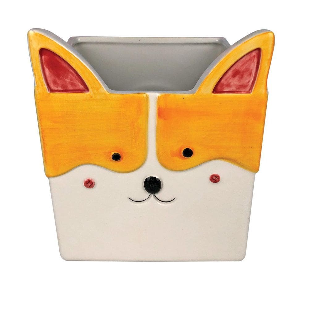 Vaso De Cerâmica Cachorro 12Cm