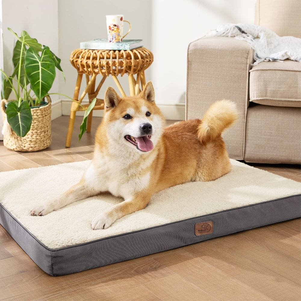 Cama de cachorro Bedsure ortopédica impermeável para caixa grande