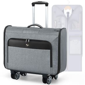 Bolsa de roupas rolante Tonyeee Softside 3 em 1 Carry On Grey