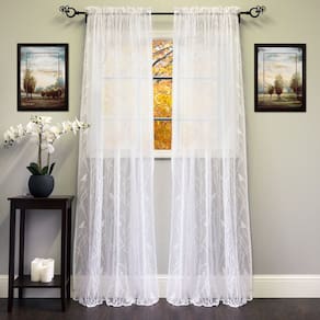 Cortinas de janela Sweet Home Collection Songbird White