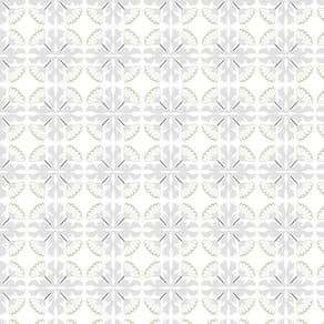 Papel Parede Azulejo Flor Cinza Cozinha Banheiro E Lavatório
