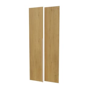 Kit 2 Portas para Guarda-roupa de Canto Reto Modular 95cm Jade Cabecasa Madeiramadeira Avelã