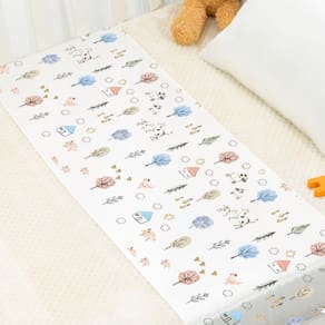 Lençol de berço PROMEED 100% Mulberry Silk 23 Momme Farm Animals