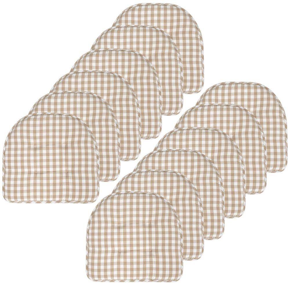 Almofada de cadeira Sweet Home Collection Memory Foam, pacote com 12