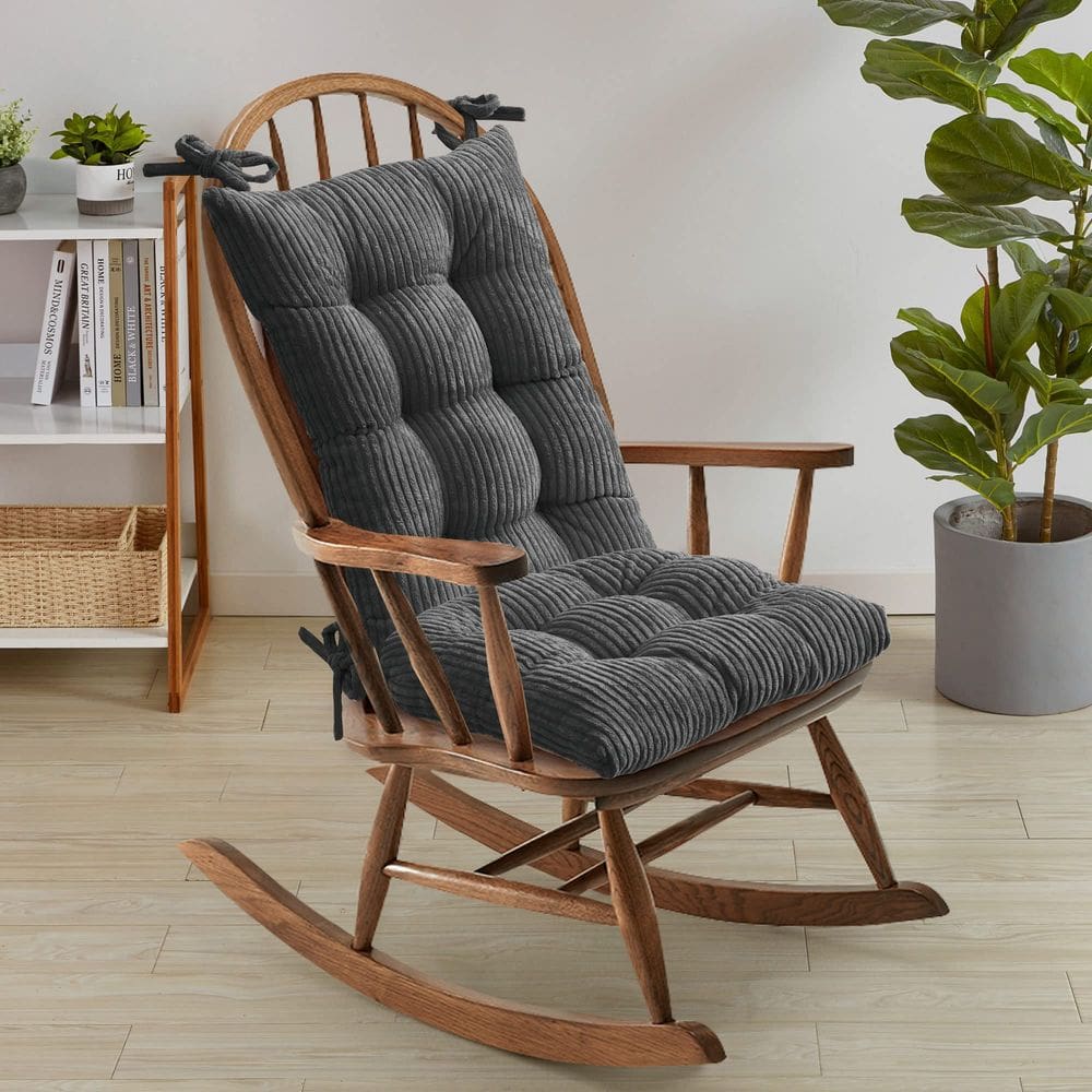 Conjunto de almofadas para cadeira de balanço Sweet Home Collection Velvet Grey