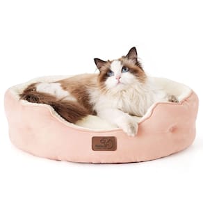 Cama para animais de estimação para cães e gatos pequenos, lavável 50 cm, rosa