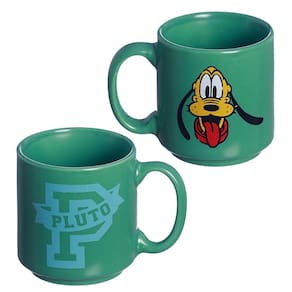 Mini Caneca Pluto Empilhável Porcelana Verde 100ML Oficial Disney