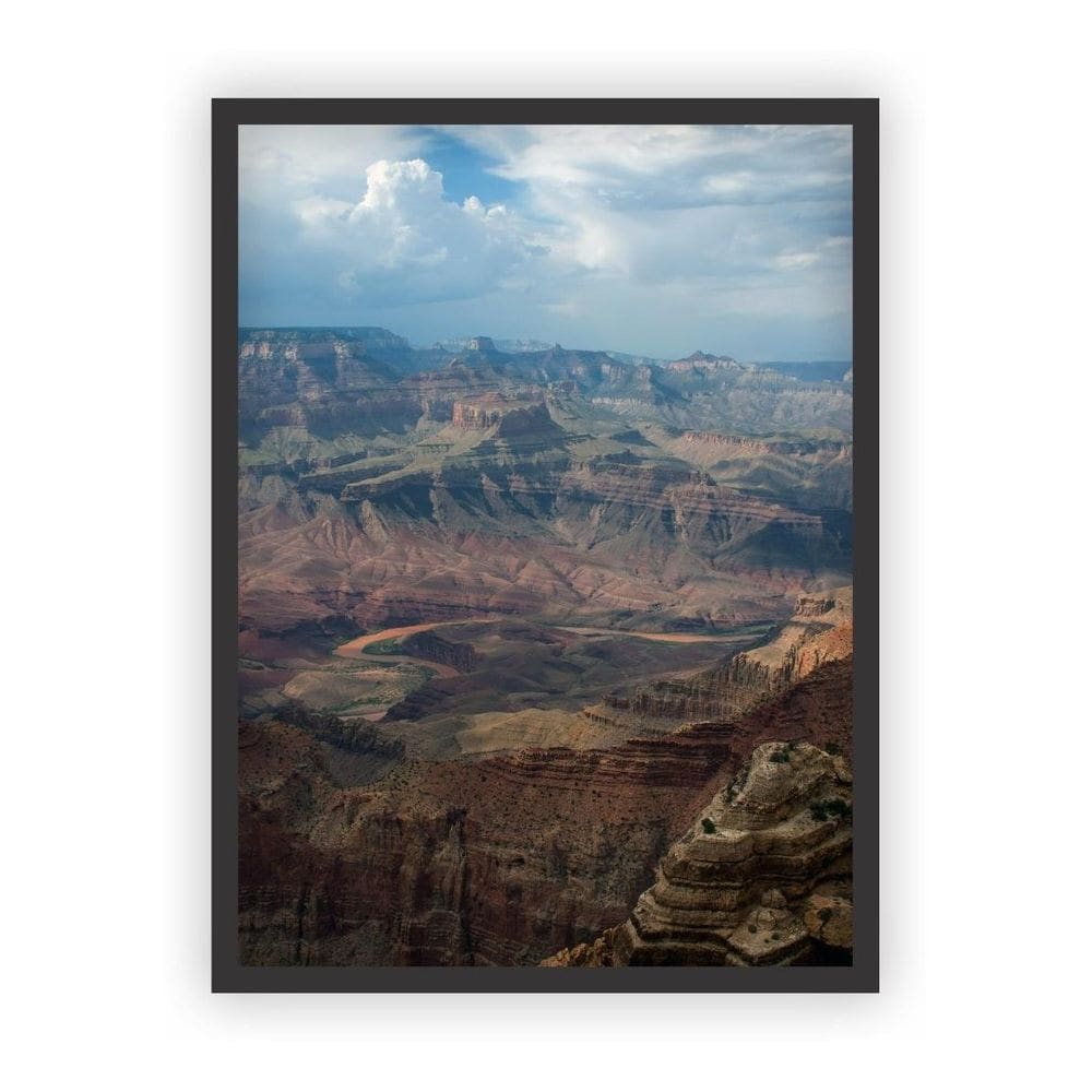Quadro Decorativo Paisagens Variadas Moldura Preta Mod 05