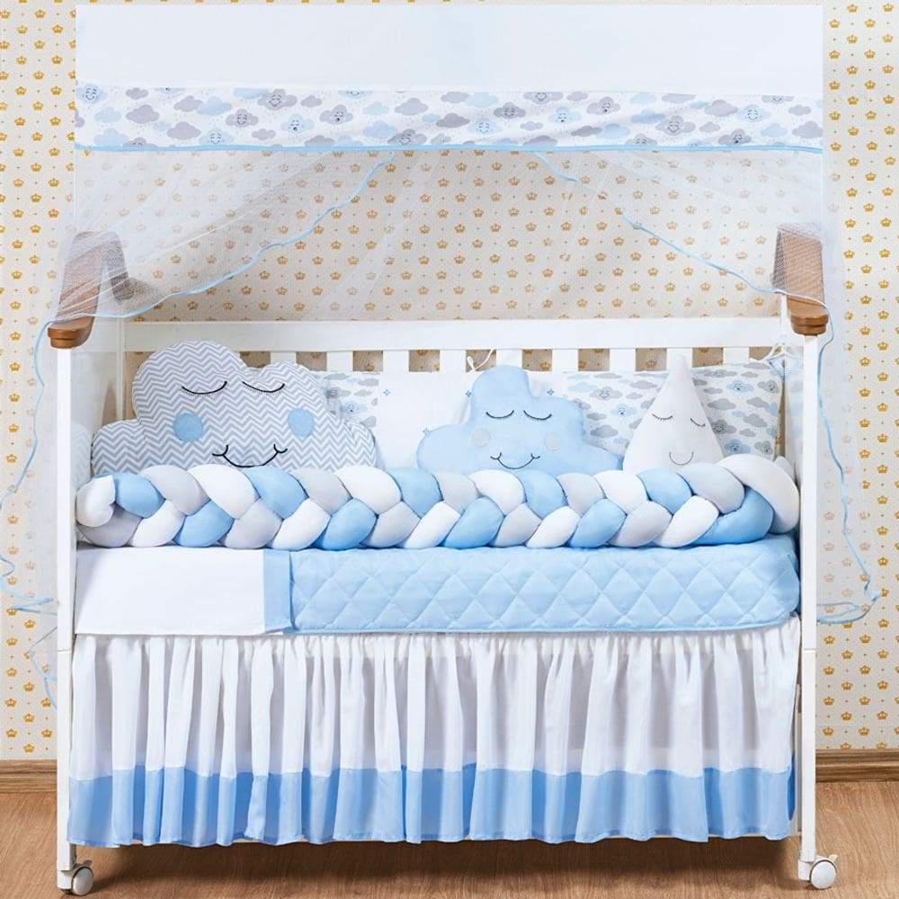 Kit Berço Nuvem 11 Peças - 100% Algodão
