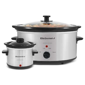 Fogão lento Elite Gourmet MST-500D 5L com concha de 0,75L