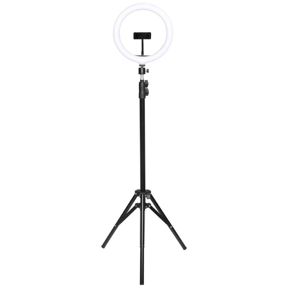 Kit Ring Light Led 26Cm 10” Tripe 1,65M + Suporte Celular