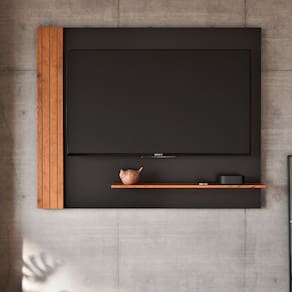 Painel Organic 1.3 Preto/Freijó - EJ Móveis