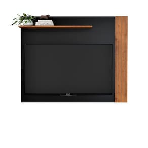 Painel Organic 1.3 Preto/Freijó - EJ Móveis