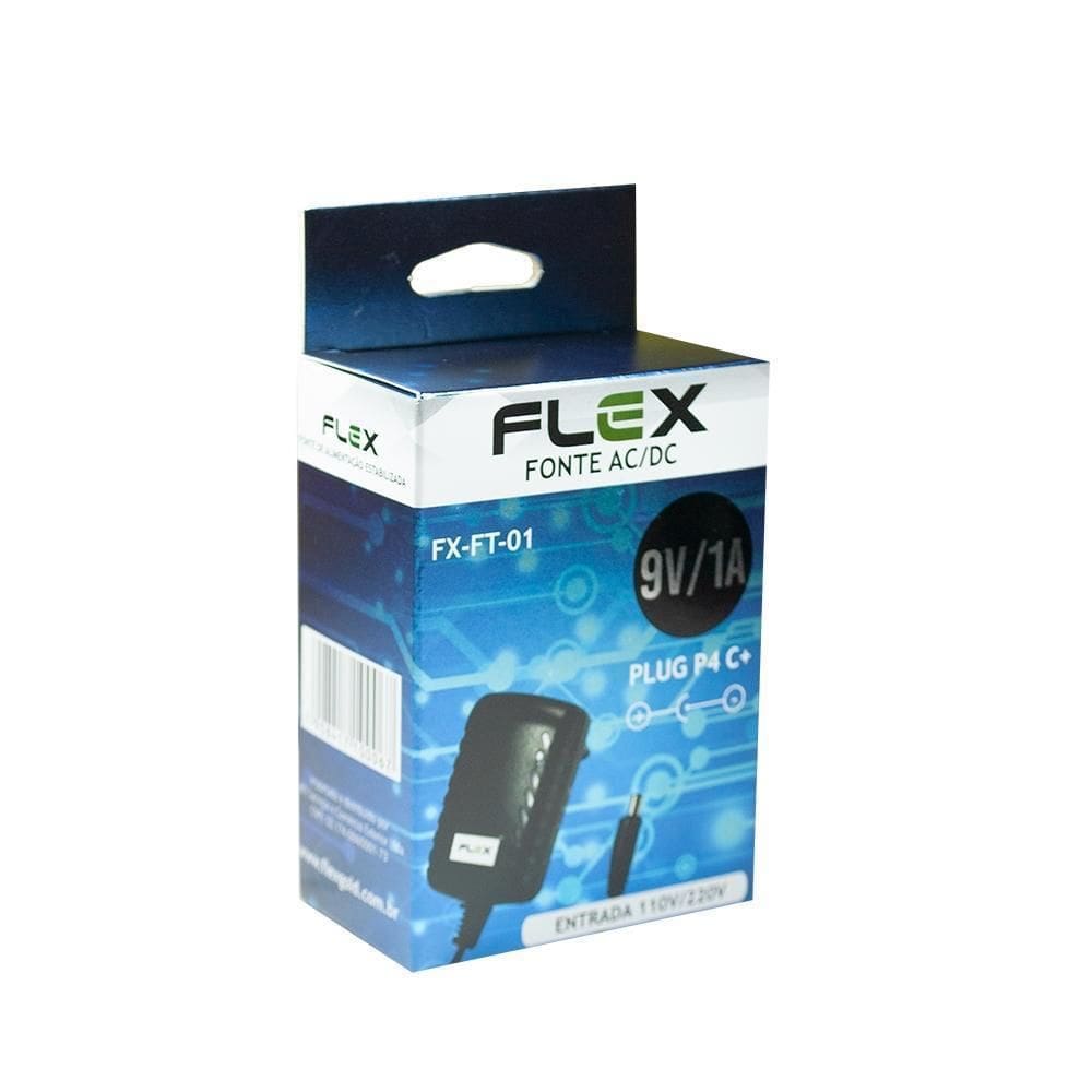 Fonte Uso Geral 9V 1A P4 110/220V Flex