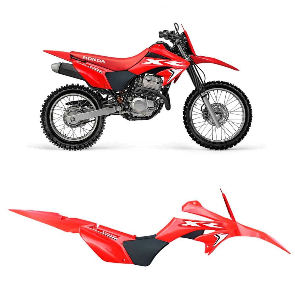 Kit Plástico Carenagem Amx Sport Xr 250 Tornado Argentina C/ Adesivo Number