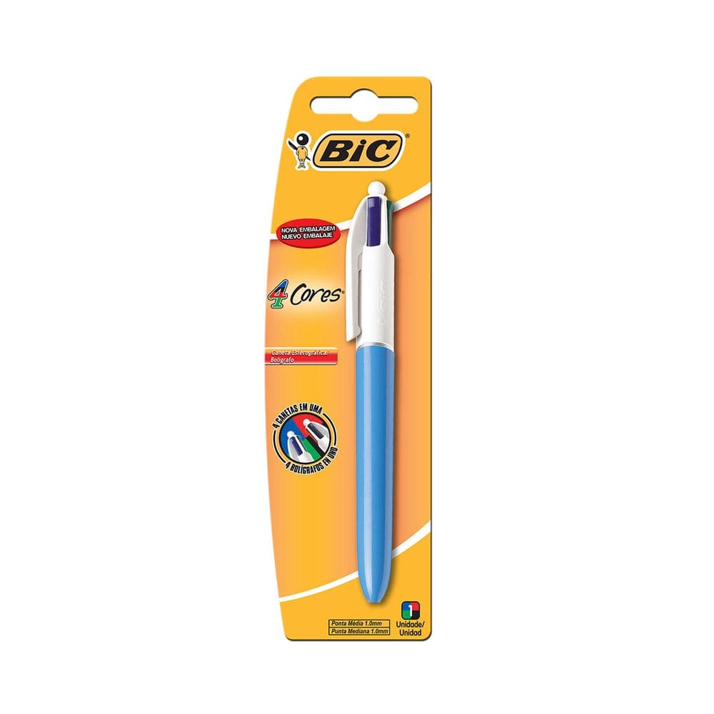 Caneta Esferográfica Bic 4 Cores 1.0mm Basic