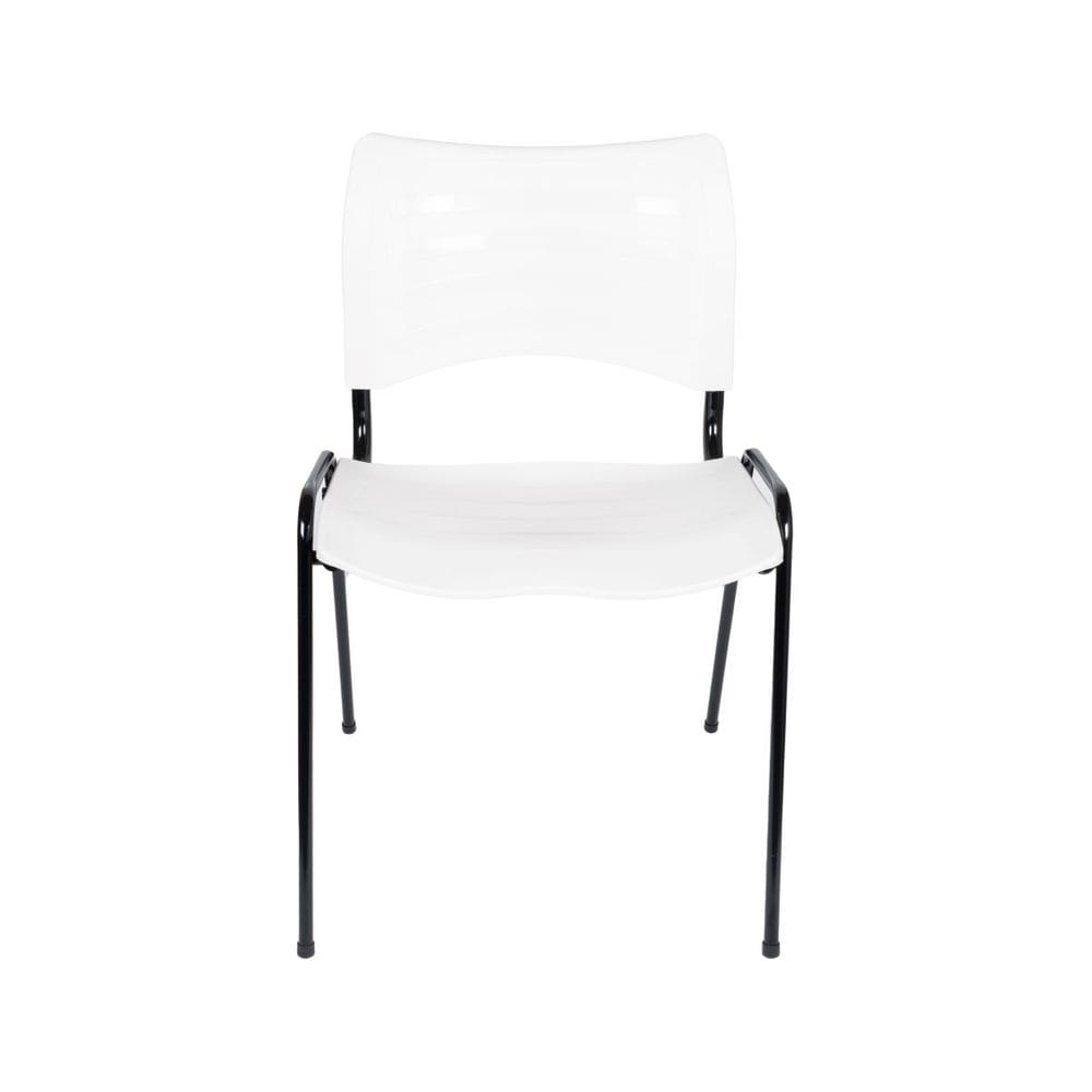 cadeira de escritorio iso plastica branca home office