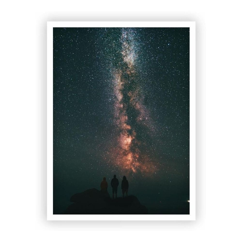 Quadro Decorativo Paisagens Variadas Moldura Branca Mod 25