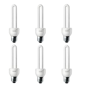 Kit 6 Lâmpadas EcoHome Stick 14w E27 Branco Frio 110v Philips