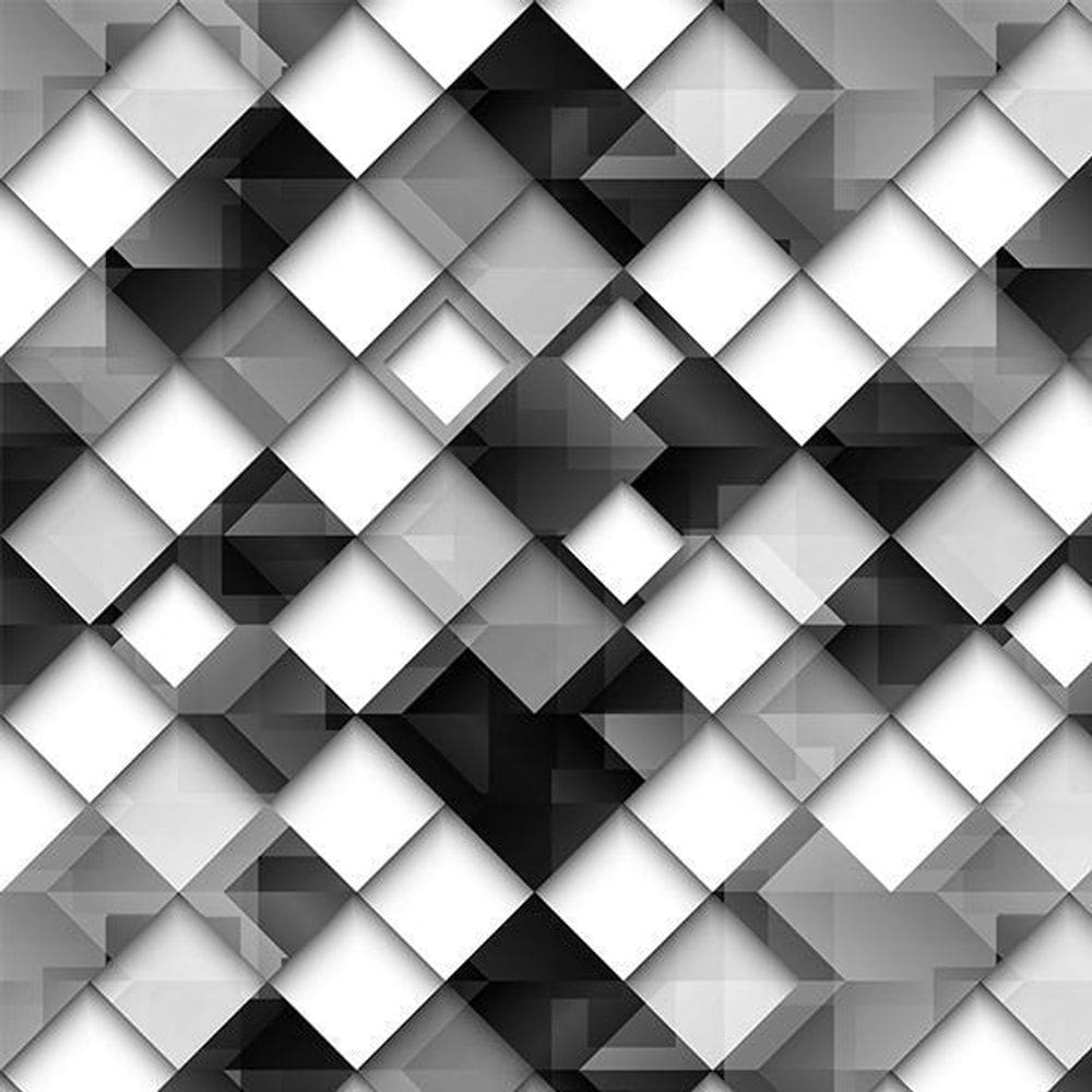 Kit 7 Rolos Papel De Parede Adesivo Branco E Preto 3,0M