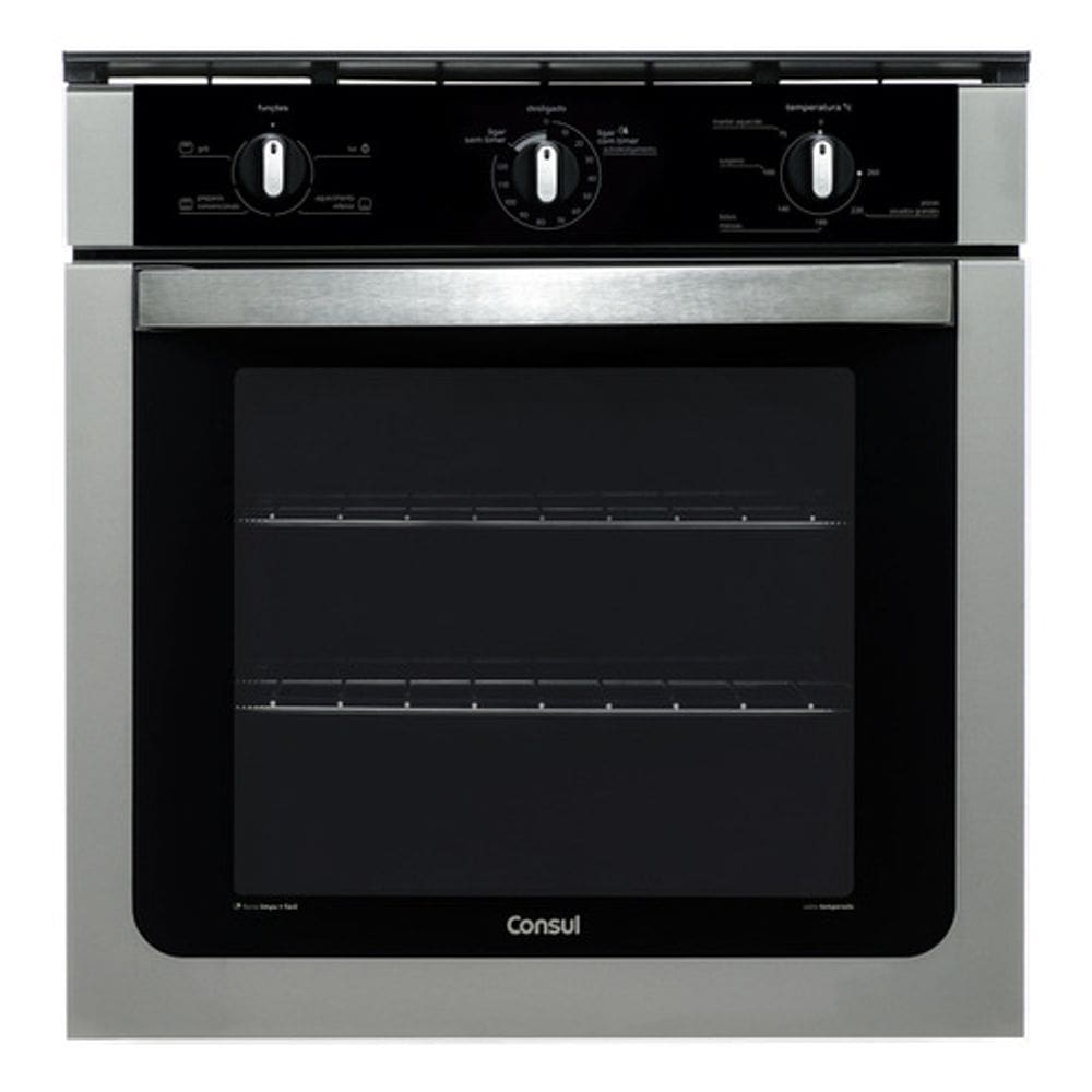 Forno Eletrico Embutir Preto Inox 84l 62x60x58cm 220v Consul