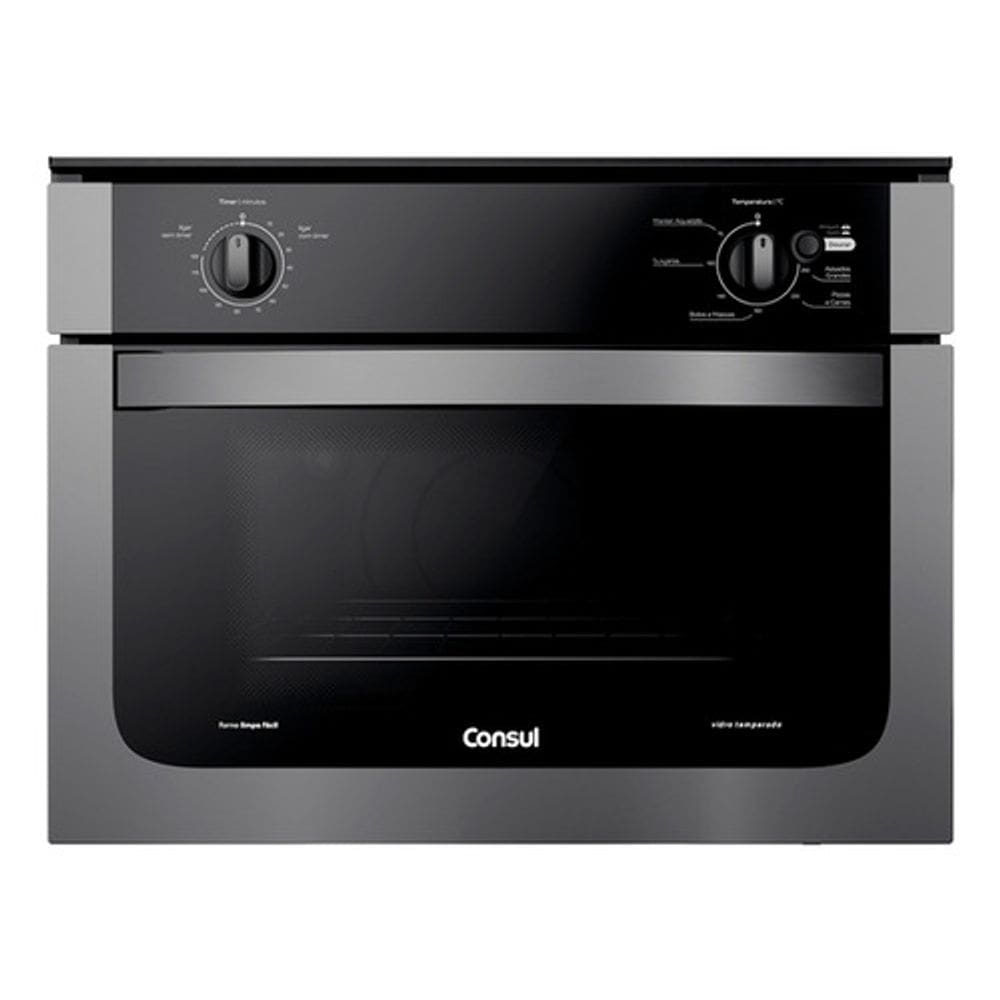 Forno Eletrico Embutir Preto Inox 47l 46x60x58cm 220v Consul