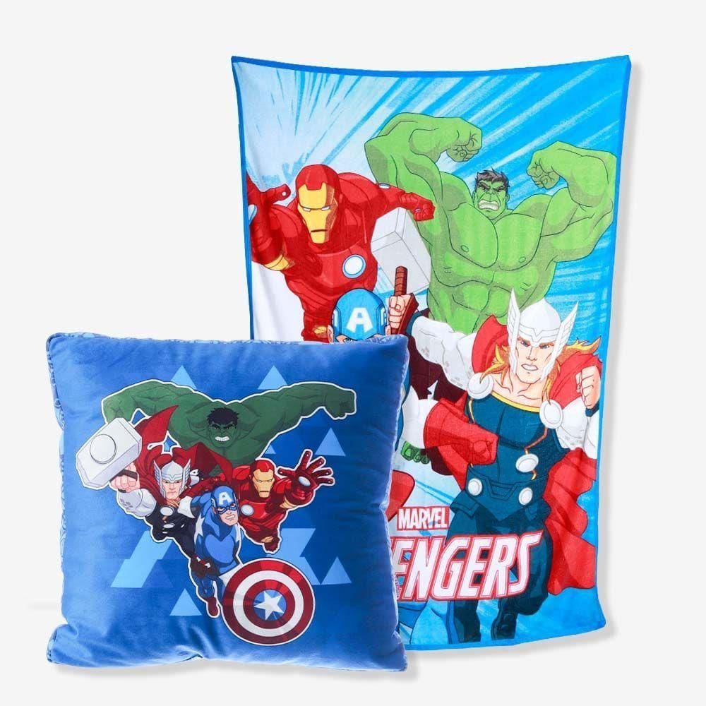 Almofada Com Manta Vingadores Marvel