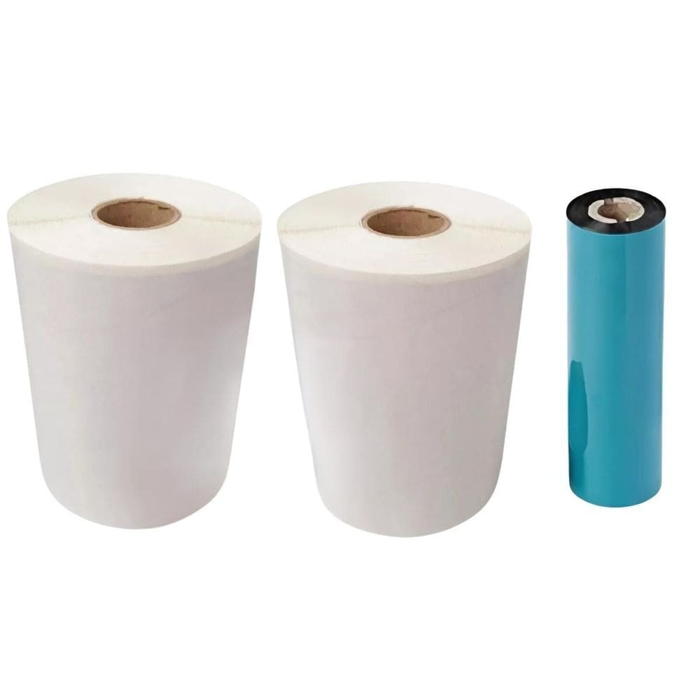 Etiqueta 2 Colunas 50X25 2 Rolos Térmica E C/Ribbon