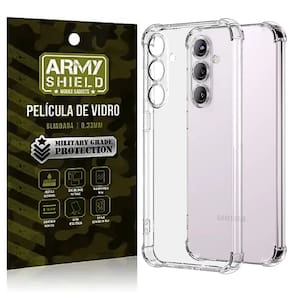 Capa Galaxy S25 + Película de Vidro 3D - Armyshield