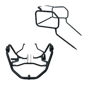 Kit Proteção Carenagem Motor C/ Pedaleira Afastador Alforge Honda Sahara 300 2024 Em Diante