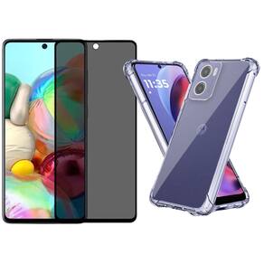 Capa Moto G05 + Película Privacidade 3D - Armyshield