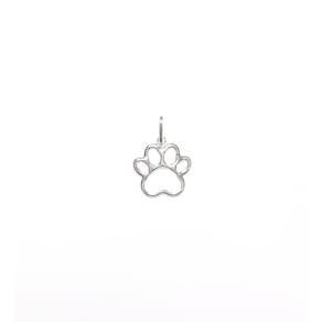Pingente Prata Pata Pet Vazada 16Mm