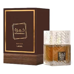 Perfume Lattafa Khamrah Qahwa Eau de Parfum 100ml para unissex