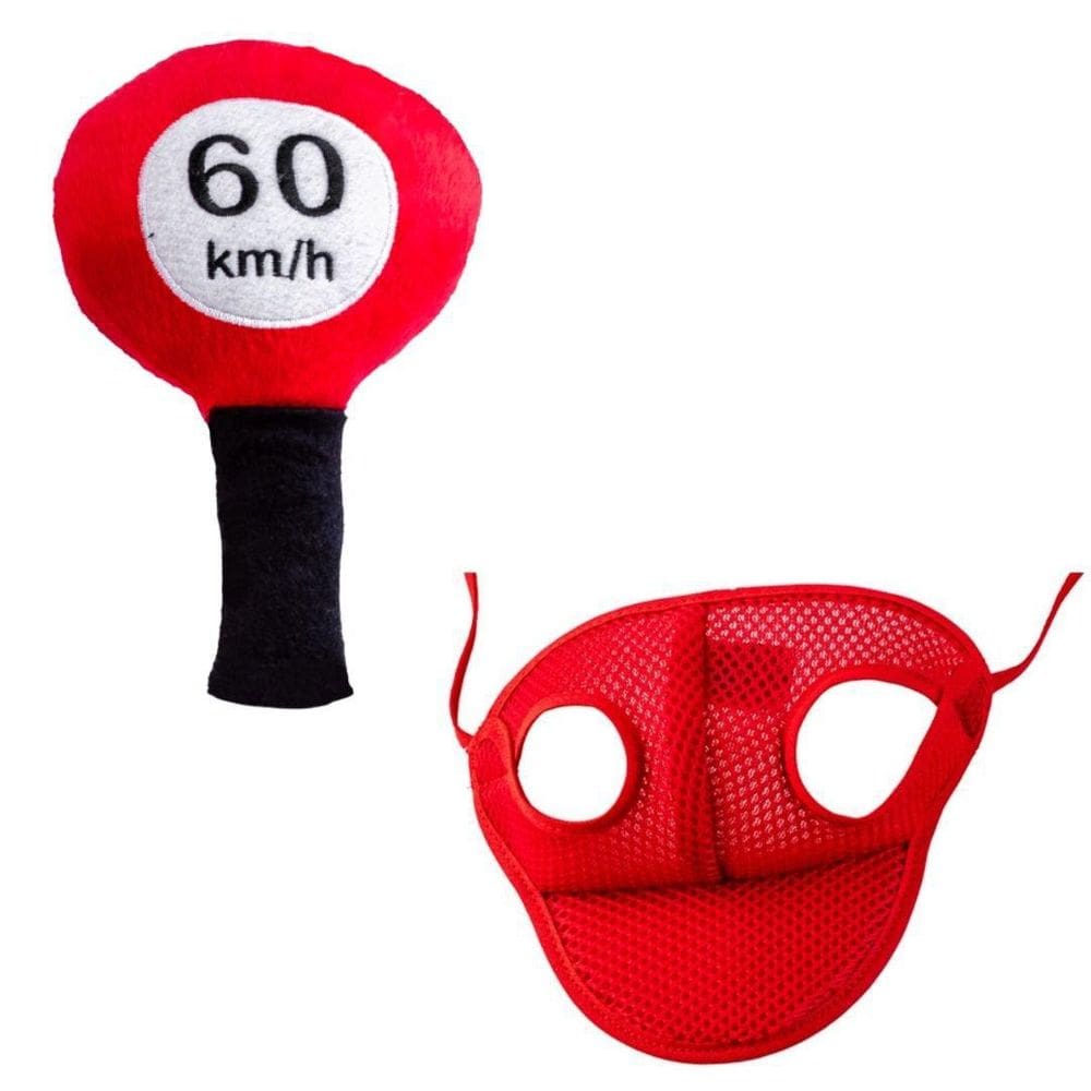 Kit Boné E Pelúcia Placa 60Km Para Cães E Gatos - Gg