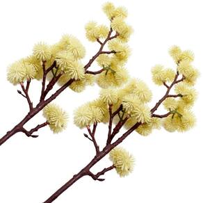Kit 6 Plantas Artificiais Mamona Ornamental Jardim De 70cm